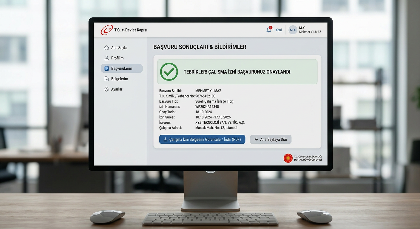 E Çalışma İzni 2026