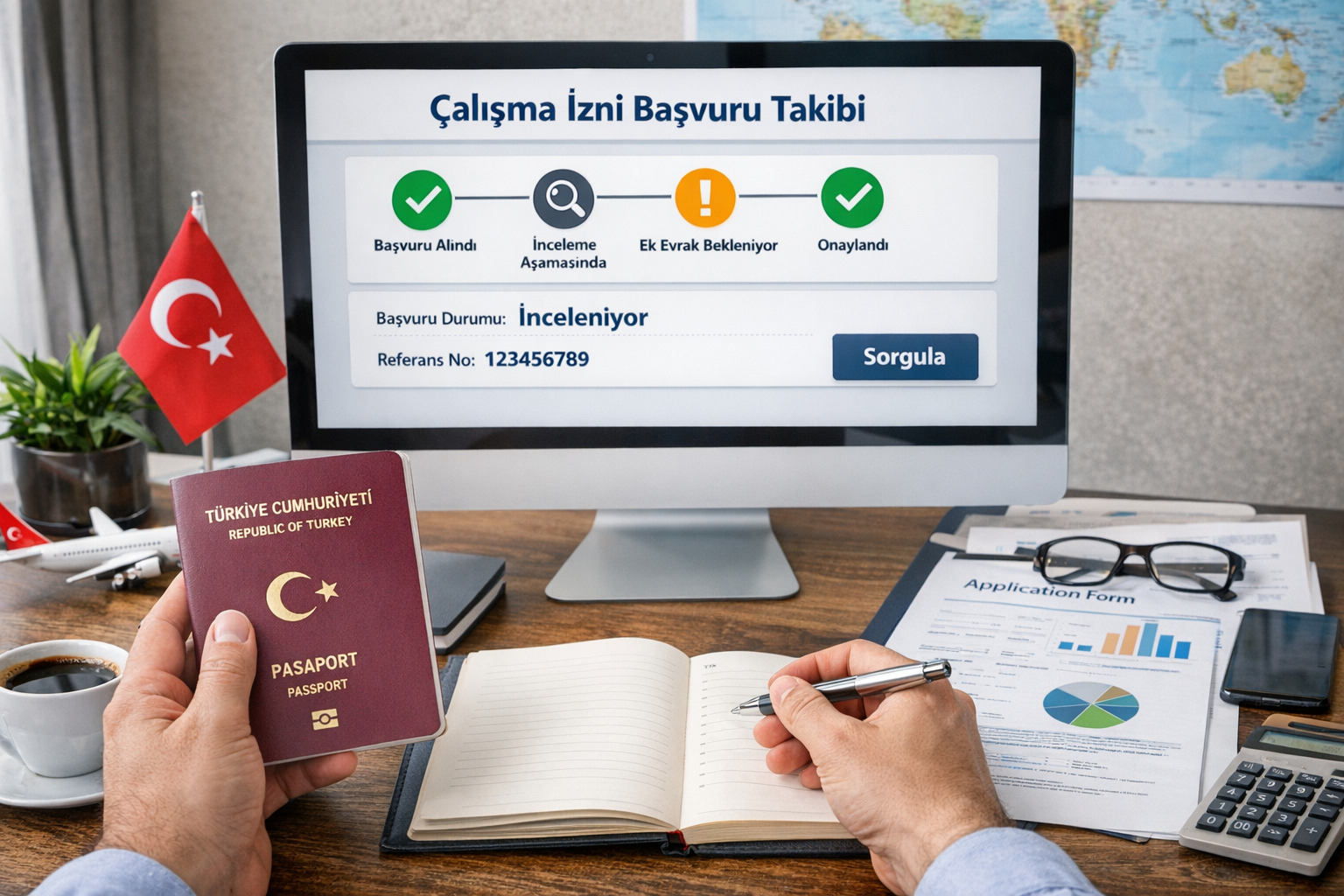 çalışma izni başvuru takibi